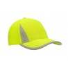 Odblaskowa czapka z daszkiem - mod. 3029:Zielony, Bawełna
